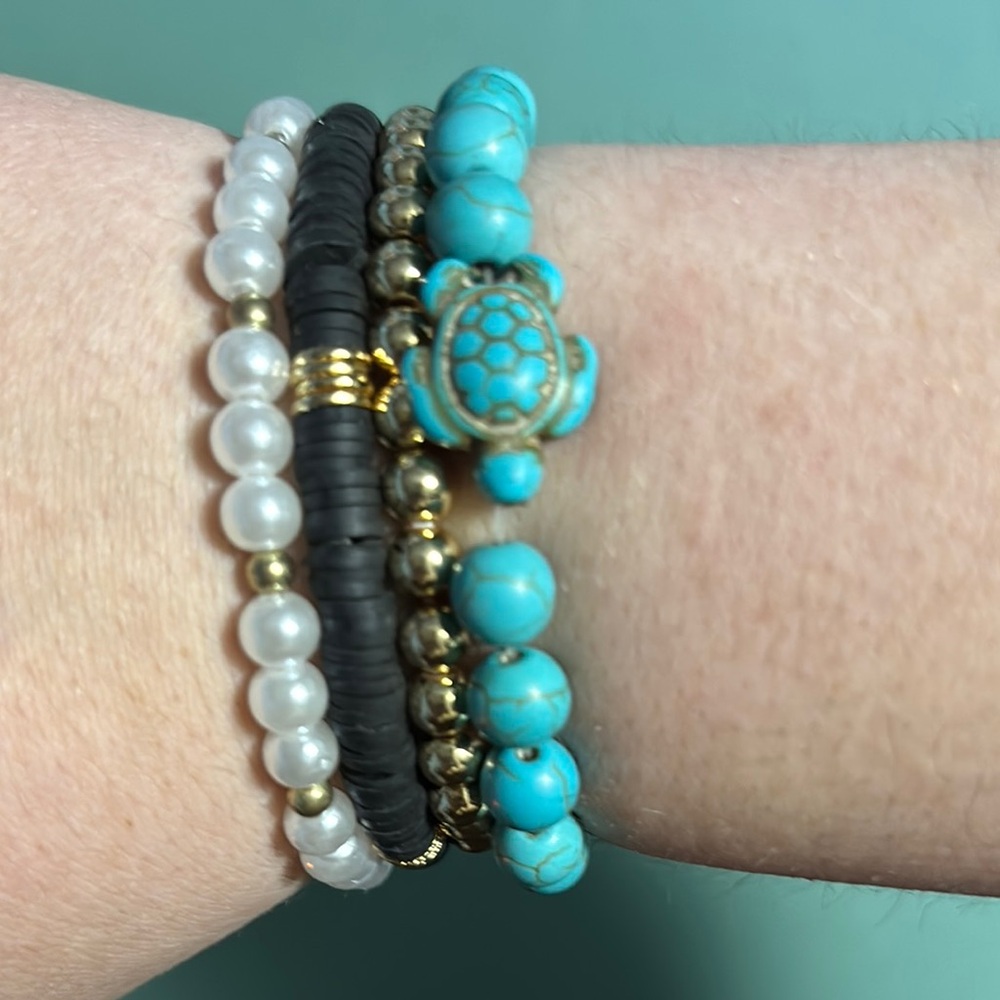4 bracelets for women or kids